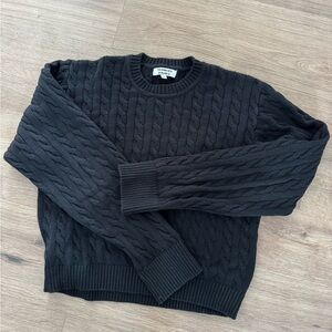 Frankie Bikinis Varsity Cable Knit Sweater